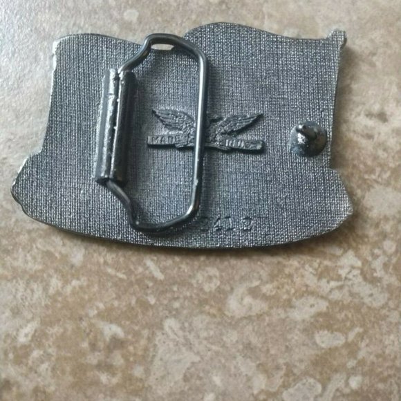 🩸🩸Belt Buckle Vintage Operation Desert Storm THE AMERICAN FLAG - Picture 3 of 13